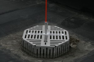 Roof Drain Marker Company USA made roof drain markers for all size and shape drain covers weight always evenly distributed over the center of every cover